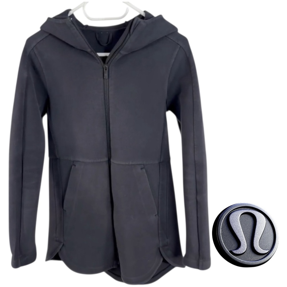 👛 (ANY 2/$55) Lululemon Going Places  Black Full-Zip Hoodie, 4